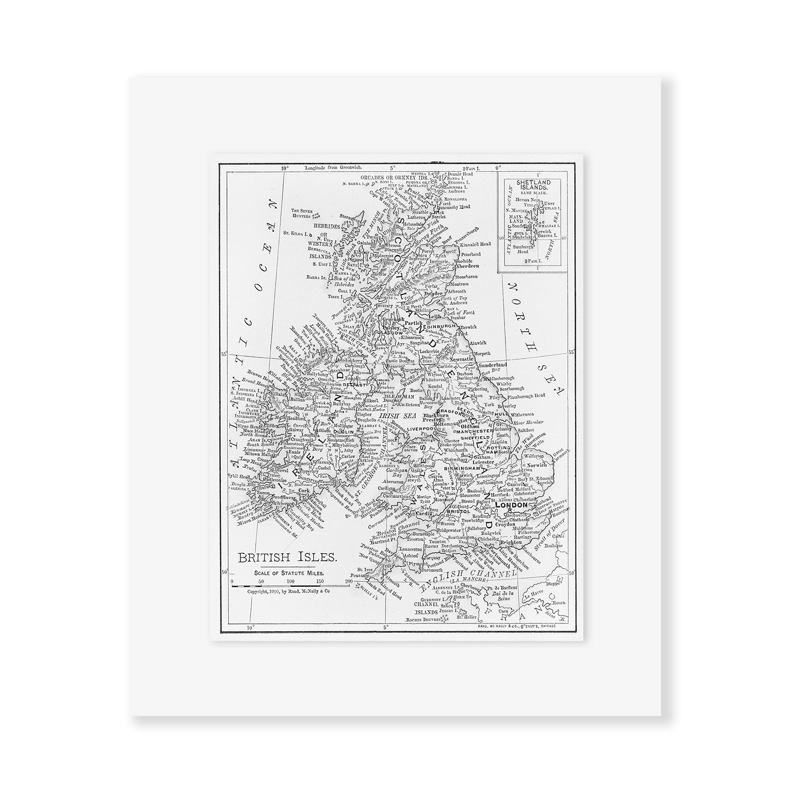 Mapa Islas Británicas